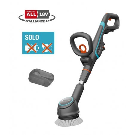 Akku-Multi-Reiniger AquaBrush Compact 18V P4A solo (grau/türkis, ohne Akku und Ladegerät, POWER FOR ALL ALLIANCE)