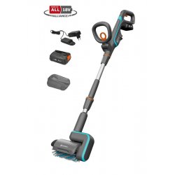 Akku-Multi-Reiniger AquaBrush Patio 18V P4A (grau/türkis, Li-Ion Akku 2,5Ah P4A, POWER FOR ALL ALLIANCE)
