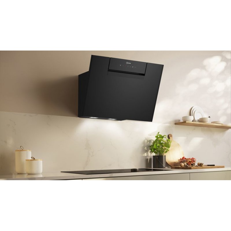 Neff D65IFN1S0 cooker hood Wall-mounted Black 687 m³/h A 