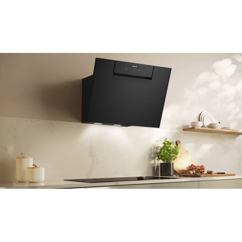 Neff D65JFN1S0 cooker hood Wall-mounted Black 687 m³/h A 