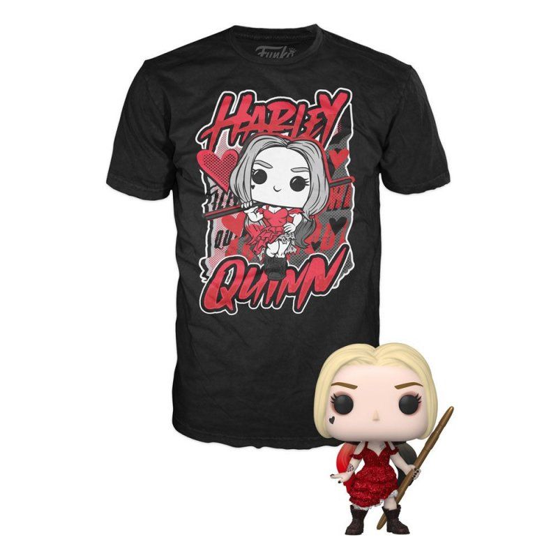 Suicide Squad 2 POP! & Tee set figurine et T-Shirt Harley Quinn (S)
