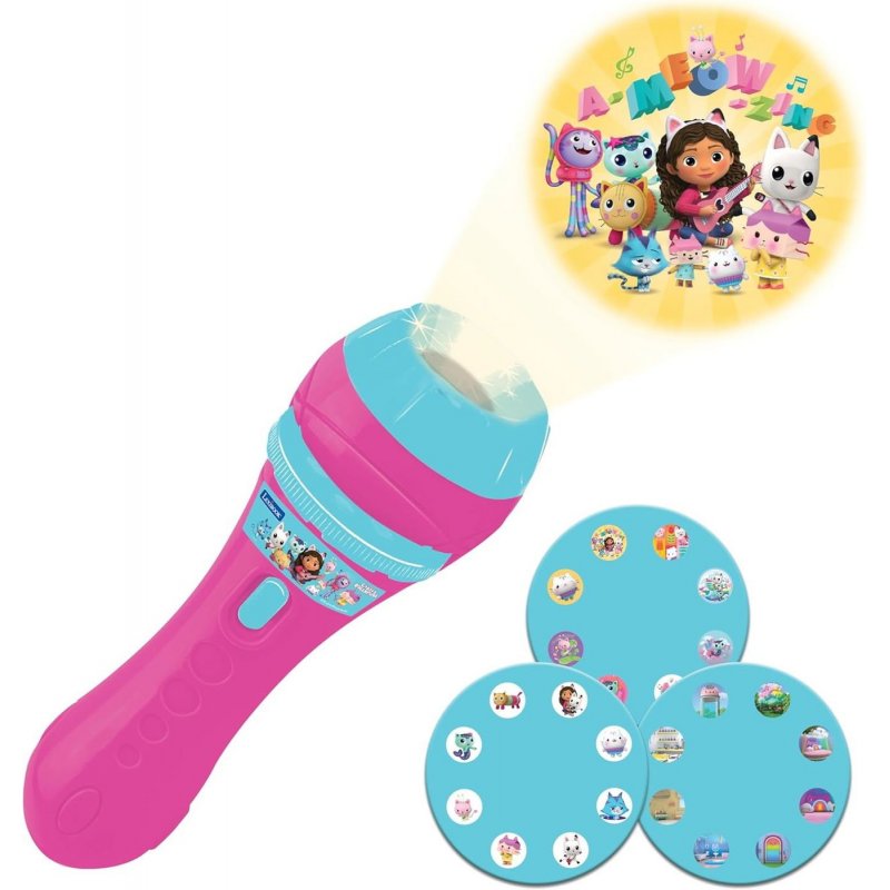 Lexibook - Gabby’s Dollhouse projector & Flashlight (LTC050GDH)