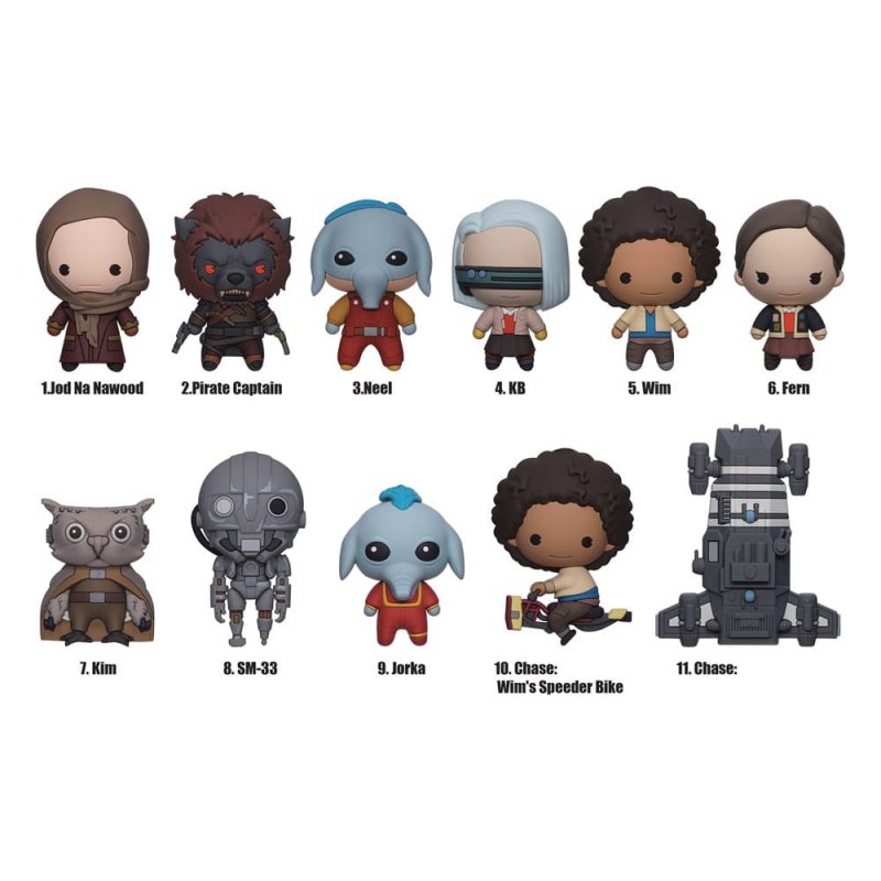 Star Wars présentoir porte-clés sac à dos 3D Skeleton Crew (24)