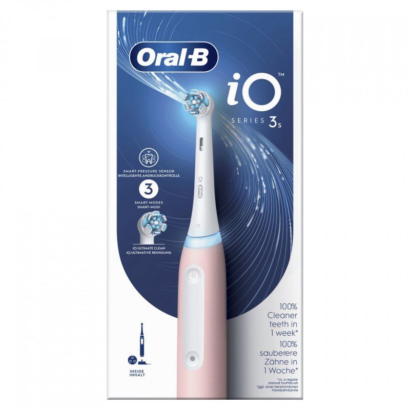 Oral-B iO 8006540730843 brosse à dents électrique Adulte Brosse à dents vibrante Rose, Blanc