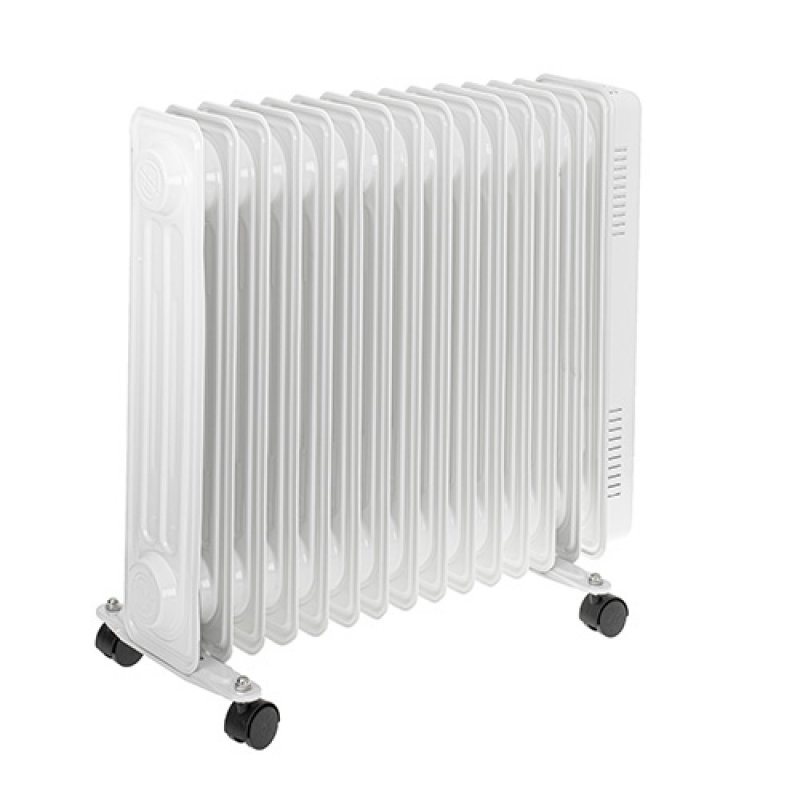 Adler AD 7819 appareil de chauffage Intérieure Blanc 2500 W Chauffage électrique à bain d’huile