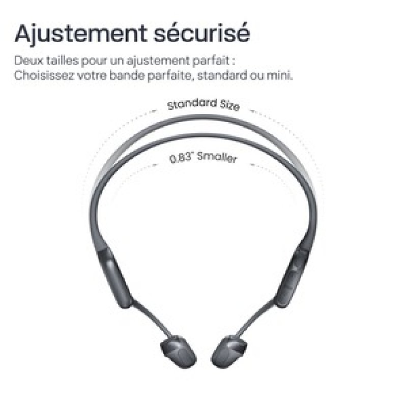 CASQUE BT CONDUCTION OSSEUSE & AERIENNE OPENRUN PRO2 MINI NOIR