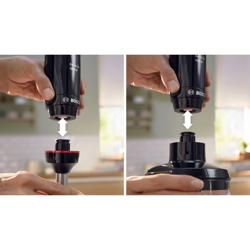 Bosch Serie 4 MSM4B621 blender 0,6 L Mélangeur par immersion 1000 W Anthracite, Transparent