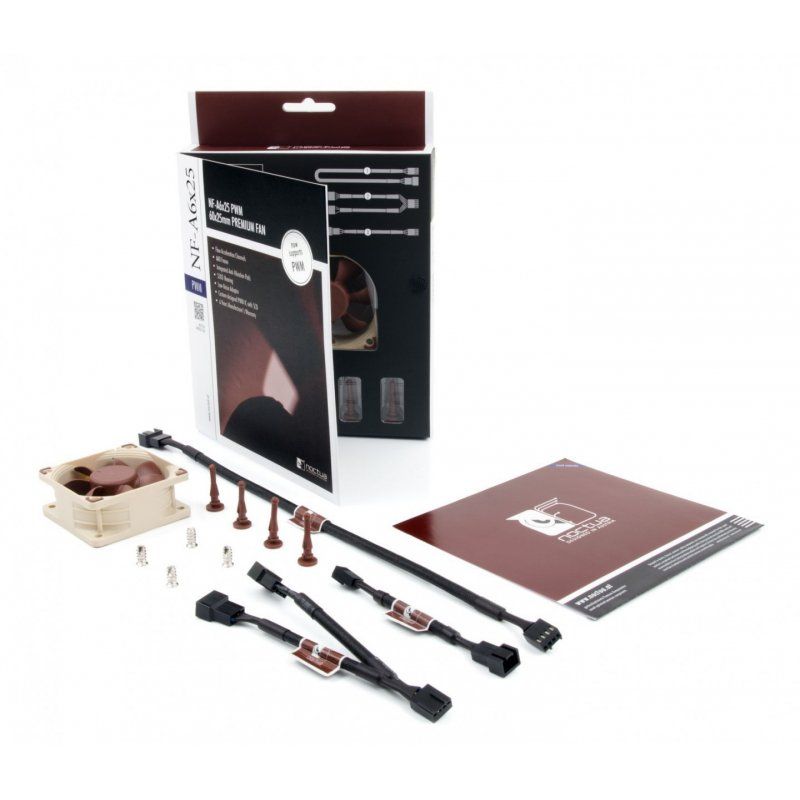 Noctua NF-A6x25 PWM Boitier PC Ventilateur 6 cm Beige, Marron