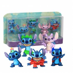 Lilo & Stitch pack 5 figurines Stitch Collectible Figure Set 7 cm