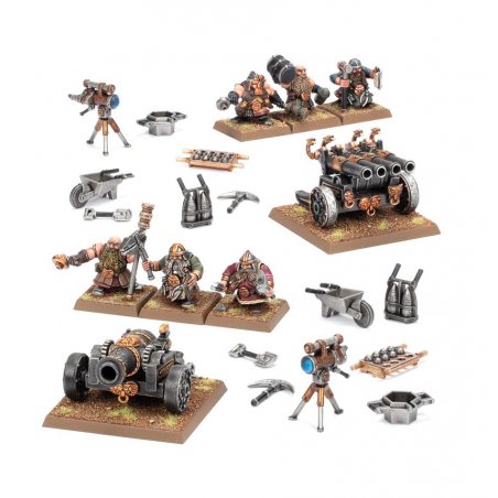 Warhammer ToW - Dwarfen Mountain Holds Canon & Canon Orgue