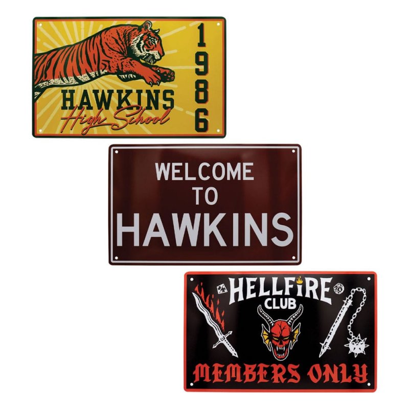 Stranger Things Set de 3 panneau métal