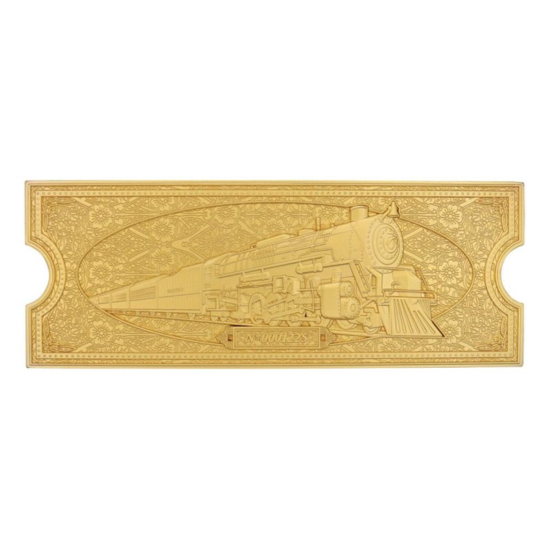 Le Pôle express réplique Train Ticket 24k Gold Plated Limited Edition