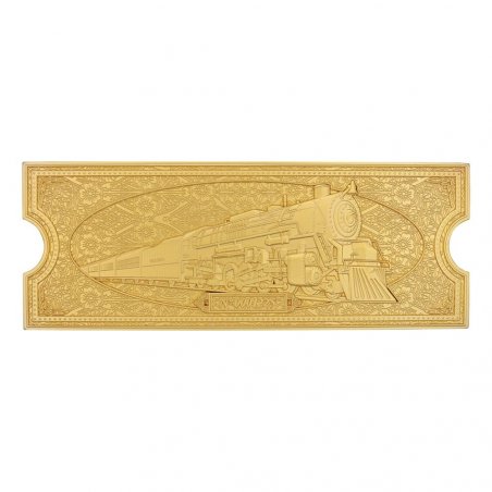 Le Pôle express réplique Train Ticket 24k Gold Plated Limited Edition