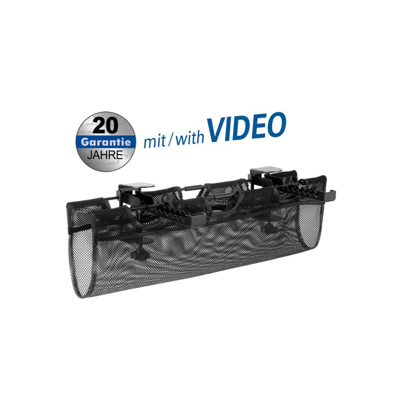 My Wall Untertisch-Kabelmanagement - Mit verstellbare Klemmhalte