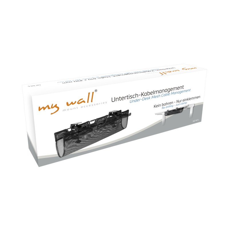 My Wall Untertisch-Kabelmanagement - Mit verstellbare Klemmhalte
