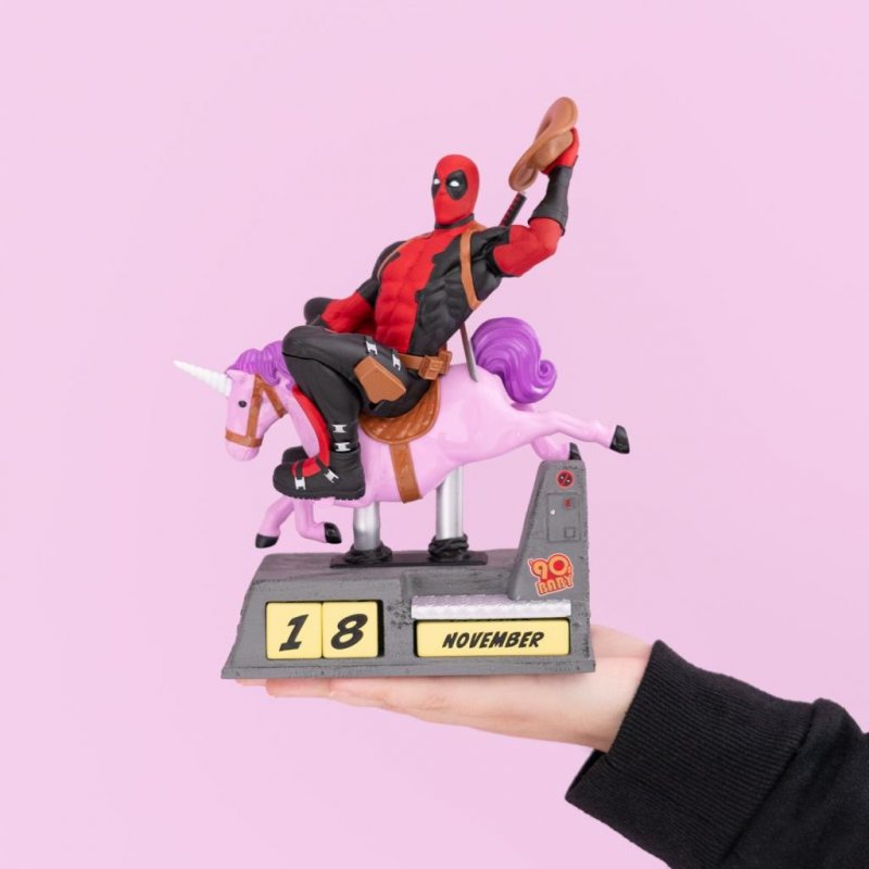 DEADPOOL - Licorne - Calendrier Perpétuel 3D en Résine