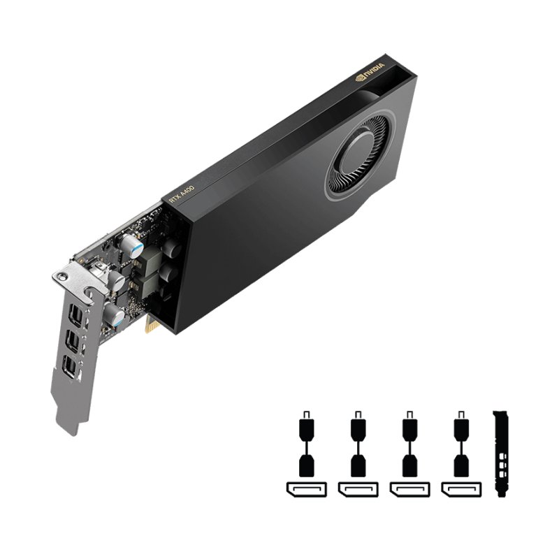 PNY NVIDIA RTX A400 4Go Low Profile OEM