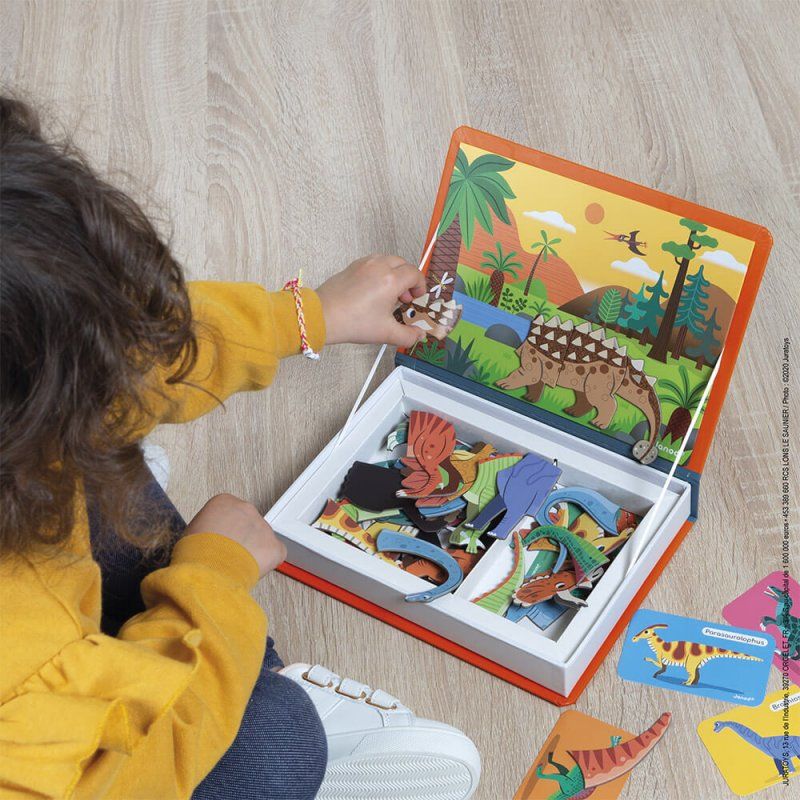 Janod - Magneti'book - Dinosaurs Magneti'book - 40 magnets (LKJ2590)