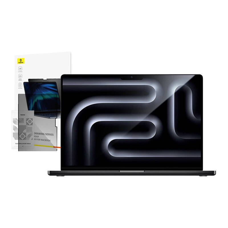 Screen Protector Baseus Magic Drawing for MacBook Pro 13" (2022) cleaning kit (clear)