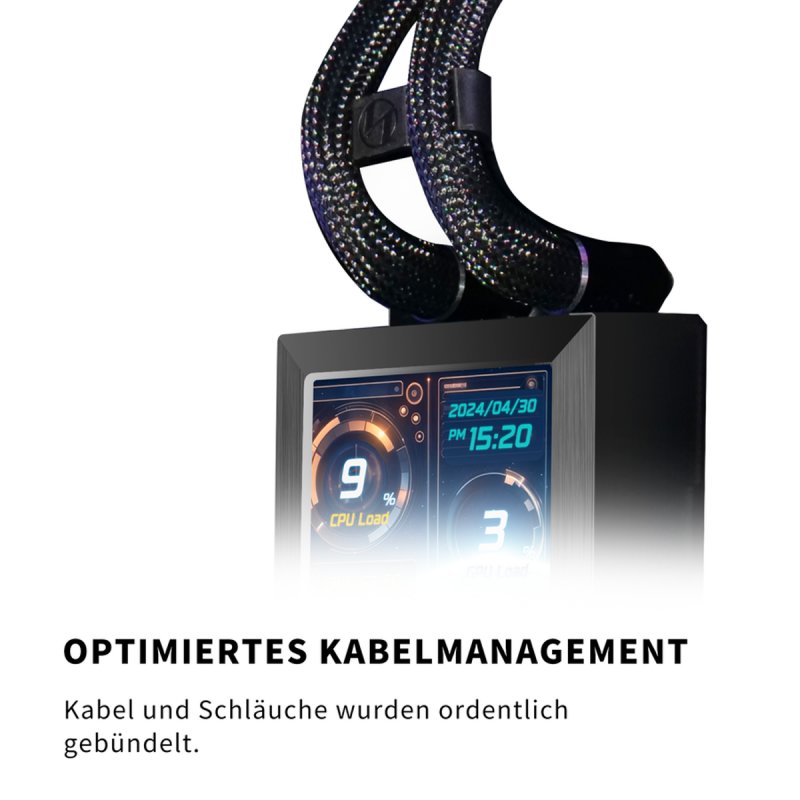 Lian Li HydroShift LCD 360S Komplett-Wasserkühlung - schwarz