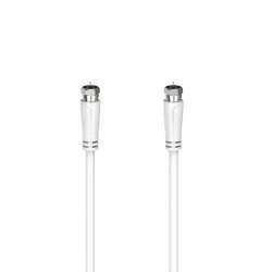 Hama 00205063 câble coaxial 1,5 m F Blanc