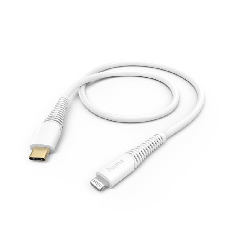 Hama Charging/Data USB-C to Lightning Cable, 480Mbps, 1.5 Metre, White