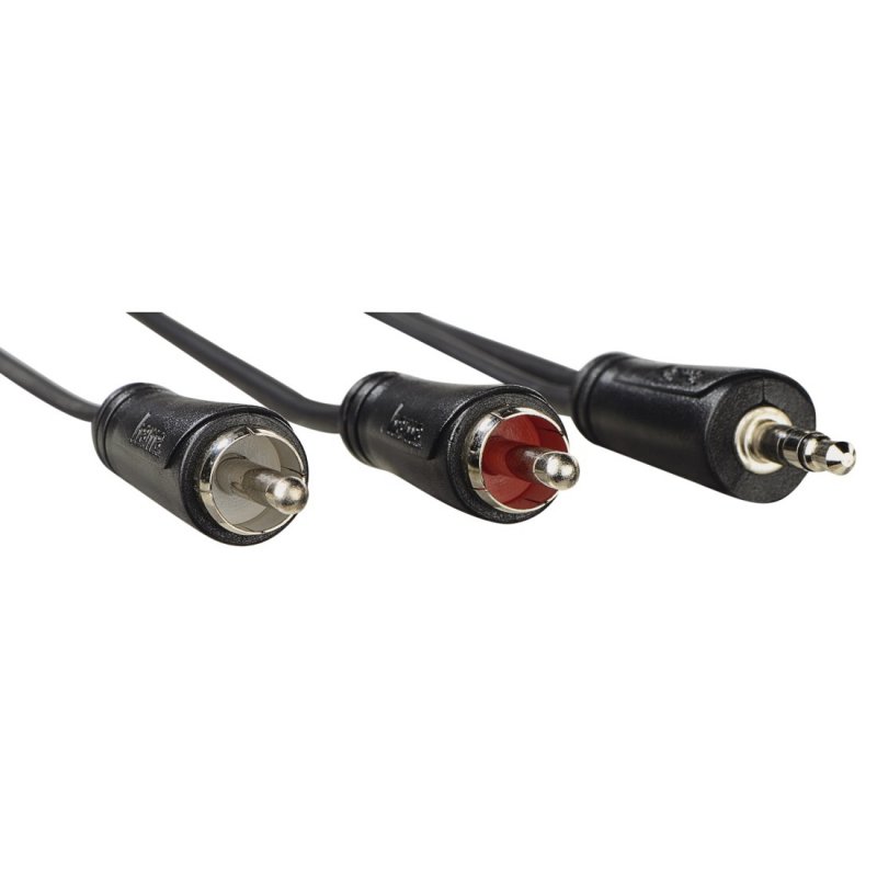 Hama 00205112 audio cable 5 m 3.5mm 2 x RCA Black