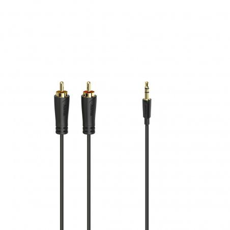Hama 00205260 câble audio 1,5 m 3,5mm 2 x RCA Noir