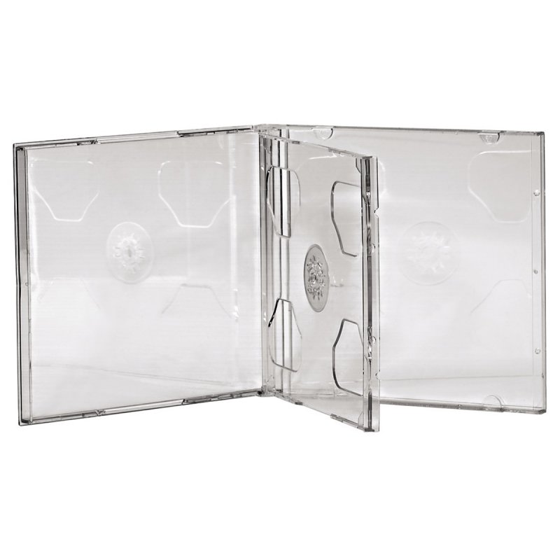 Hama 5x Double CD/DVD/Blu-Ray Cases, 2 Discs per case, Transparent