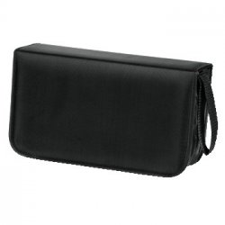 Hama CD Wallet Nylon 120, black 120 disques Noir