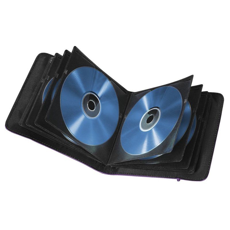 Hama Up to Fashion CD/DVD/Blu-Ray Disc Wallet, Up to 24 Discs, Blue