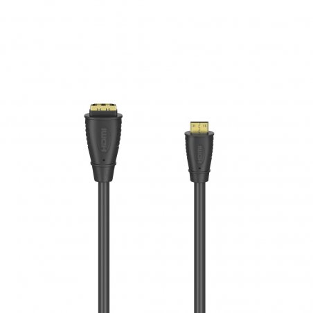 Hama HDMI Male to HDMI Type-C (Mini) Male Cable, Gold-Plated, 10cm
