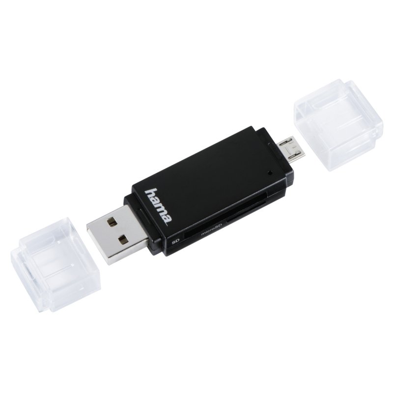 Hama Basic card reader USB 2.0/Micro-USB Black