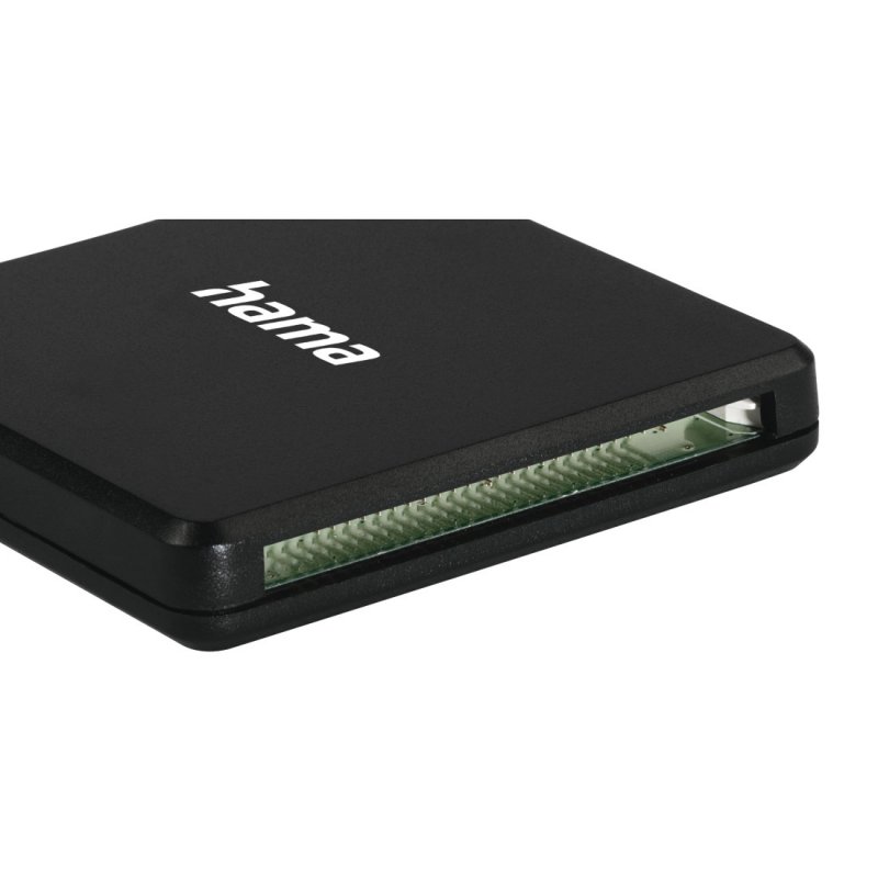 Hama External USB 3.0 Multi-Card Reader, SD/microSD/CF, Black, USB Powered