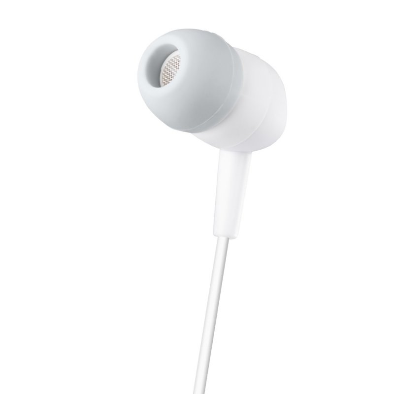 Hama Kooky In-Ear Earset, 3.5mm Jack, Inline Microphone, Answer Button, Cable Kink Protection, White