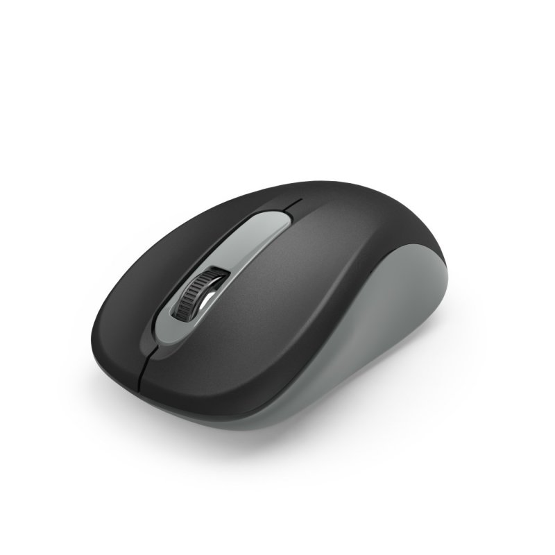 Hama AMW-200 Wireless Optical Mouse, 3 Buttons, USB Nano Receiver, Black/Grey
