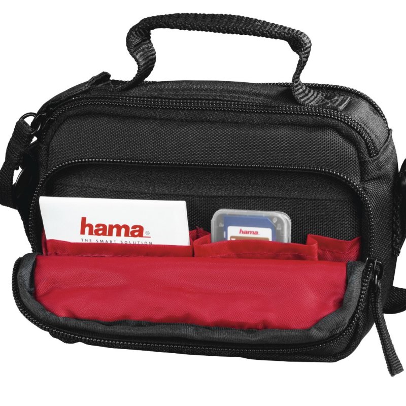 Hama Samara 140 Camera Bag, Shoulder Strap, Removable Divider, Black, 23 x 11 x 16 cm Compartment