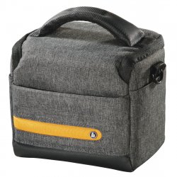 Hama Terra 110 Camera Bag, Belt Loop, Shoulder Strap, Removable Divider, Grey, 15.5 x 10 x 13 cm Compartment