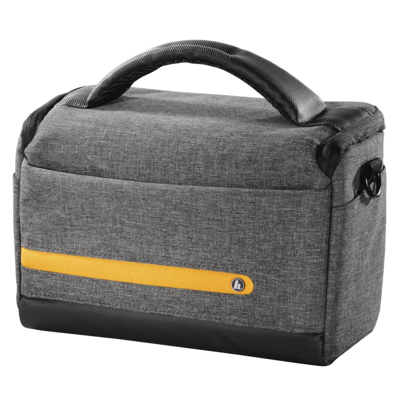 Hama Terra 135 Camera Bag, Shoulder Strap, Trolley Strap, Removable Divider, Grey, 23 x 9.5 x 14 cm Compartment