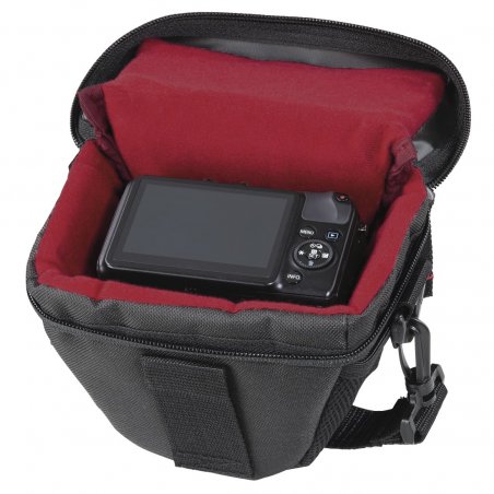 Hama Valletta 90 Colt Camera Case, Belt Loop, Shoulder Strap, Black, 13 x 8 x 11 cm Compartment