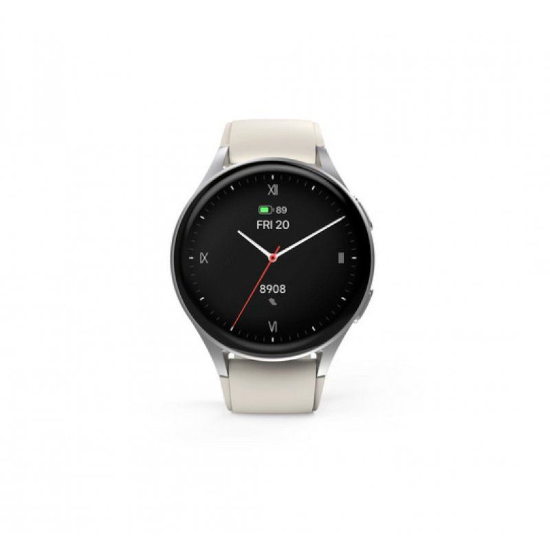 Hama Smartwatch 8900 3,3 cm (1.3") AMOLED 42 mm Numérique 466 x 466 pixels Écran tactile Argent GPS (satellite)