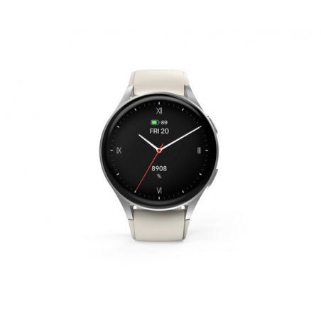 Hama Smartwatch 8900 3,3 cm (1.3") AMOLED 42 mm Numérique 466 x 466 pixels Écran tactile Argent GPS (satellite)