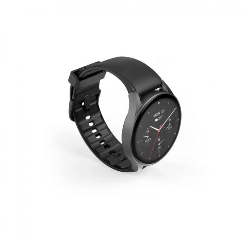 Hama Smartwatch 8900 3,63 cm (1.43") AMOLED 45 mm Numérique 466 x 466 pixels Écran tactile Noir GPS (satellite)