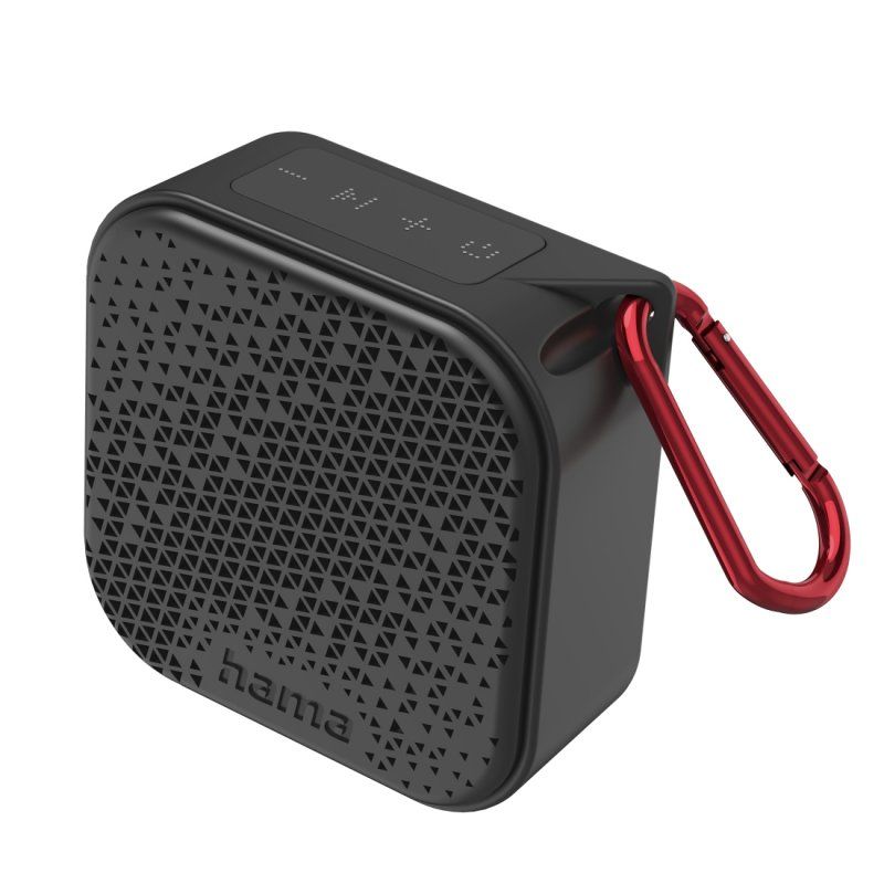 Hama Pocket 3.0 Bluetooth/3.5mm Jack 3.5W Portable Loudspeaker, 1050mAh Battery, IP67 Waterproof, Carabiner