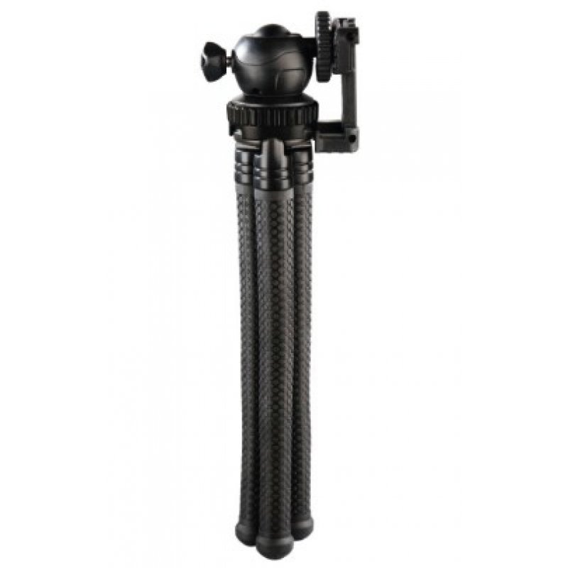 Hama FlexPro 3-in-1 Camera/Phone/GoPro Compact Tripod, Ball Head, 360° Bendable Legs, 27cm Max Height