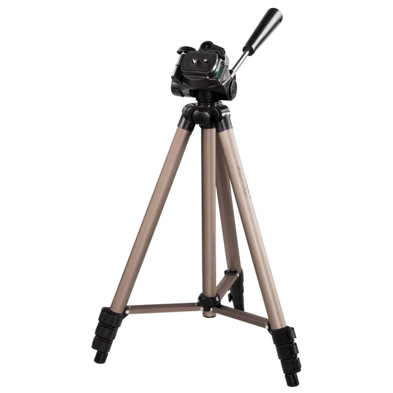 Hama Star 75 Camera Tripod, 3D Tilt Head, 125cm Max Height, 6.4mm Thread, Quick-Release Plate, Spirit Level, Bag