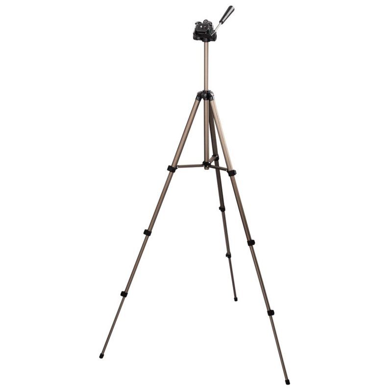 Hama Star 75 Camera Tripod, 3D Tilt Head, 125cm Max Height, 6.4mm Thread, Quick-Release Plate, Spirit Level, Bag