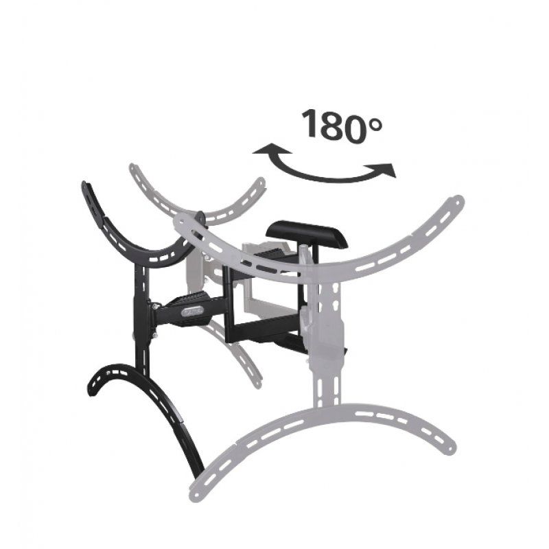Hama TV Wall Bracket, Up to 75" TVs, 45kg Max, 3 Joints, Extendable, Tilt 2/-12°, 180° Swivel, VESA up to 600 x 500
