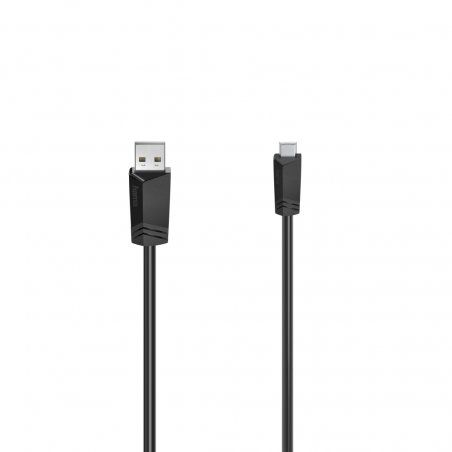 Hama 00200606 USB cable USB 2.0 1.5 m Mini-USB B USB A Black