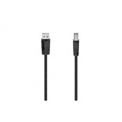 Hama USB-A to USB-B Cable, USB 2.0, 3 Metre, Black